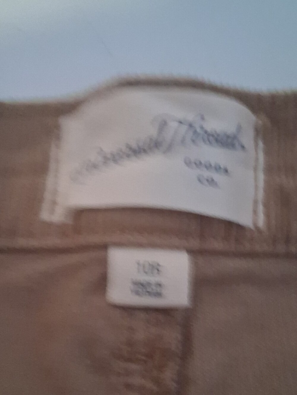 Universal Thread Tan Corduroy High Rise Easy Barrel Pants Size 10R - Picture 6 of 13